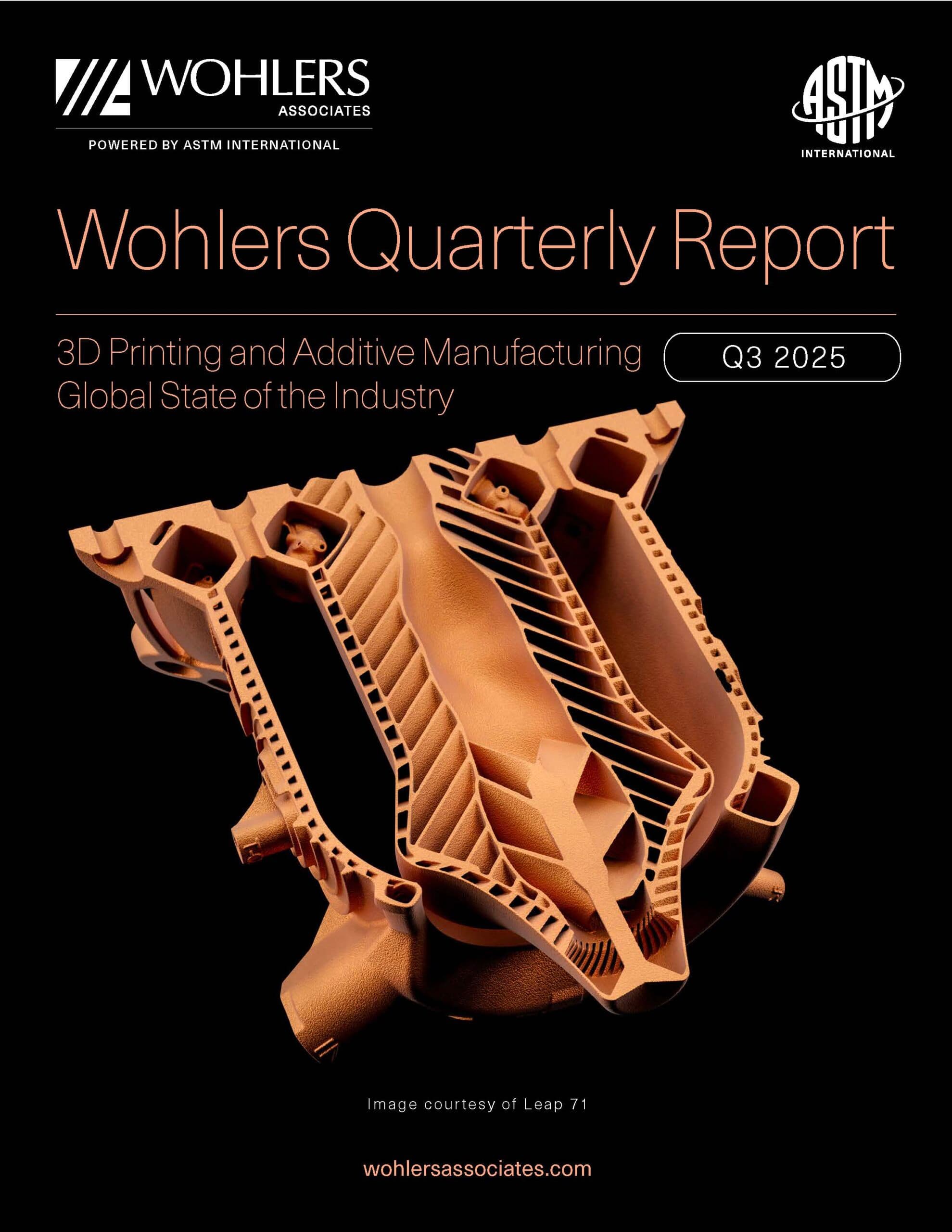Wohlers quarterly report - Q3 2025 cover