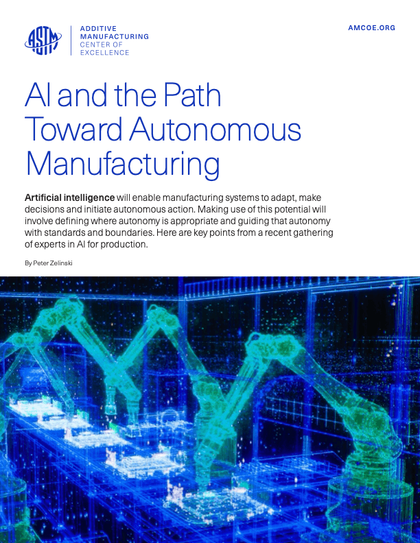 AI and the Path Toward Autonomous Manufacturing cover