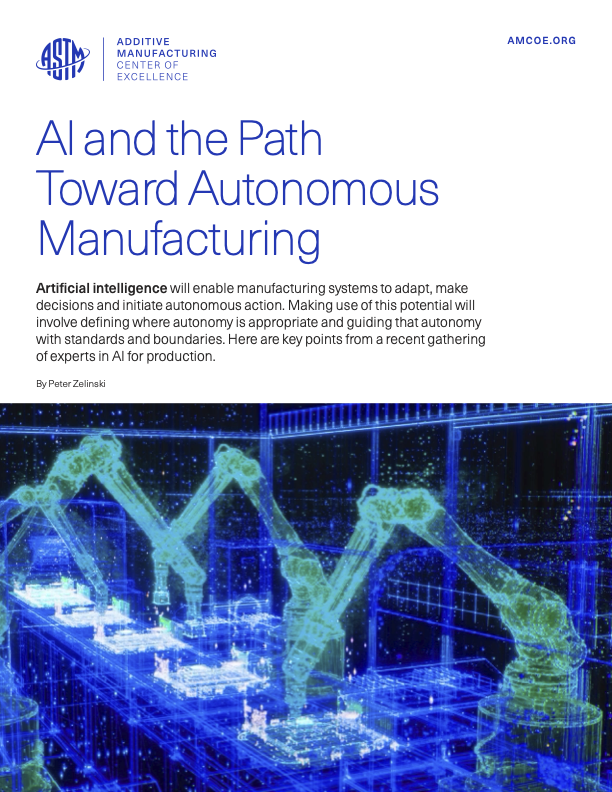 AI and the Path Toward Autonomous Manufacturing cover